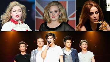Madonna, Adele, One Direction e outros artistas se destacam no ranking anual da Billboard - Getty Images