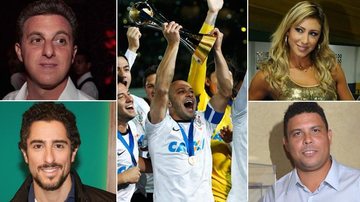 Ronaldo e outros famosos comemoram título mundial do Corinthians no Japão - Reprodução/Arquivo Caras