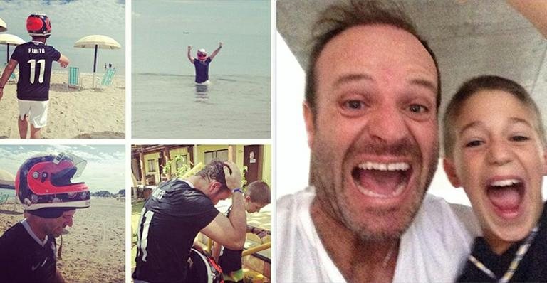 Rubens Barrichello paga promessa após título mundial do Corinthians - Reprodução/Facebook