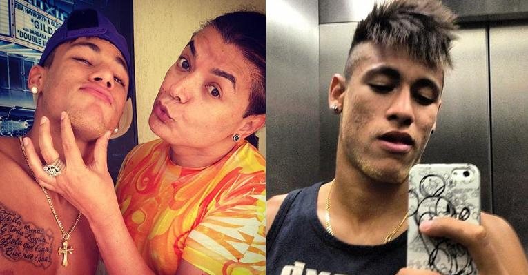 David Brazil tieta Neymar - que exibiu seu novo look: cavanhaque loiro - Reprodução / Instagram