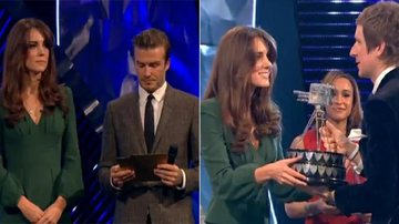 Kate Middleton entrega prêmio em Londres - Reprodução/TV