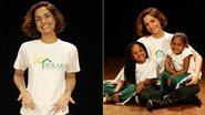 Camila Pitanga com crianças atendidos pelo Solar Meninos de Luz - Divulgação
