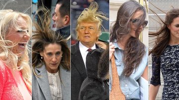 Veja algumas celebridades que já tiveram os penteados desmanchados por conta da ventania! - Getty Images / Splash News