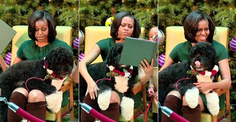 Michelle Obama e Bo - Splash News