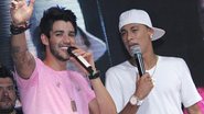Neymar canta com Gusttavo Lima em Balneário Camburiú - Guilherme Fernandes/Divulgação
