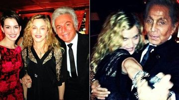 Madonna, Anne Hathaway, Giancarlo Giammetti e Valentino Garavani - Reprodução/ Twitter