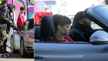 Rihanna e Chris Brown passeia por Los Angeles, na Califórnia - The Grosby Group
