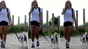 Ellen Jabour com o cãozinho Pluft - Delson Silva / AgNews
