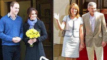 Príncipe William e Kate Middleton; Carole e Michael Middleton - Getty Images