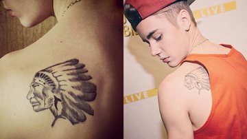 Justin Bieber e sua nova tatuagem - Reprodução/ Instagram