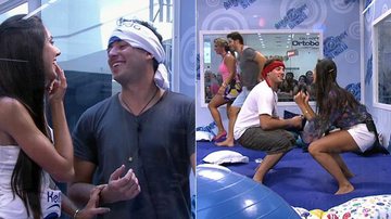Bernardo e Kelly na 'Casa de Vidro' - Reprodução/ TV Globo