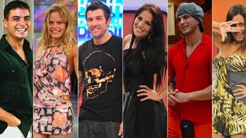 Ex-BBBs Dhomini, Natália, Cristiano, Anamara, Kléber Bambam e Lia Khey - Divulgação/ Globo