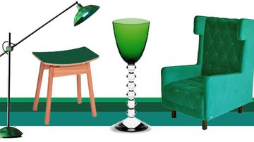 O verde esmeralda é a cor do ano! Mas não é apenas por isso que vale a pena apostar nele para decorar a casa. O tom é versátil e sofisticado - Foto-montagem