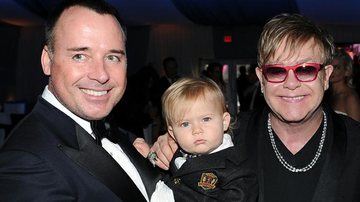 Elton John, Zachary e David Furnish - Getty Images