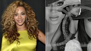 Beyoncé e a capa da coletânea 'Love Songs', do Destiny's Child - Getty Images e Divulgação