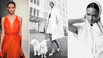 A modelo Cora Emmanuel é um dos 13 nomes mais promissores de 2013 segundo a revista Interview - Foto-montagem