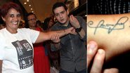 Fã mostra tatuagem que fez ao seu ídolo, Marcos Veras - Graça Paes/Foto Rio News