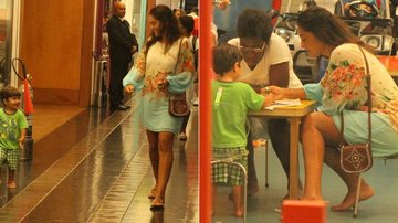 Juliana Paes passeia com o filho Pedro no Rio de Janeiro - Daniel Delmiro/AgNews