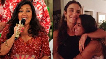 Regina Casé mostrou uma foto de sua filha, Benedita, dando um abraço na cantora Ivete Sangalo - Instagram/TV Globo