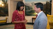 Michelle Obama com David Hall - Reprodução / Twitter