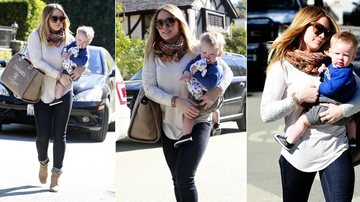 Hilary Duff leva o seu fofo Luca Cruz para passear em Los Angeles - The Grosby Group