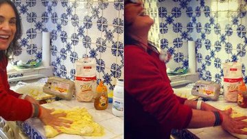 Regina Duarte prepara pão - Reprodução/ Instagram