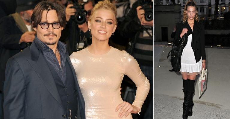 Johnny Depp e Amber Heard. Marie de Villepin - Getty Images