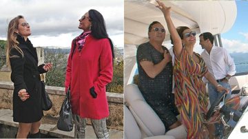 ‘Mulheres Ricas’: enquanto Aeillen Kunkel e Cozete Gomes viajam por Portugal, Narcisa curte Angra dos Reis - Divulgação/Band