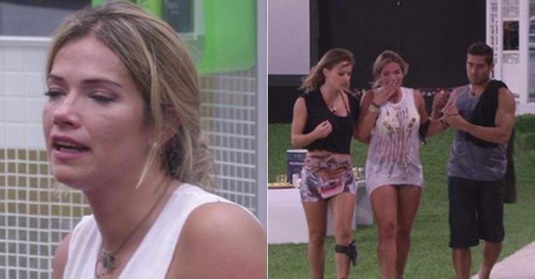 Fani se desespera depois de desabafar com os amigos - Reprodução / TV Globo
