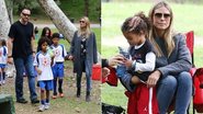 Heidi Klum e leva seus filhos para jogarem futebol em parque de Los Angeles - Splash News splashnews.com