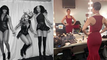 Beyoncé mostra clique divertido com as companheiras do Destiny's Child; já Alicia Keys exibiu seu look no espelho - Reprodução/Instagram