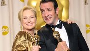 Meryl Streep e Jean Dujardin no Oscar 2012 - Getty Images