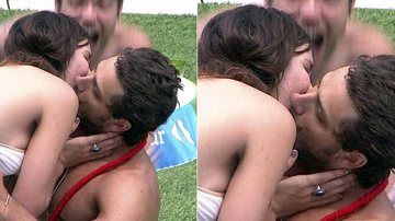 Kamilla e Eliéser se beijam - Reprodução/ TV Globo