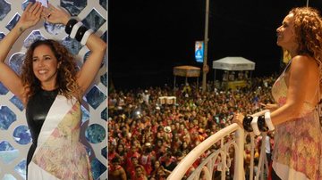 Daniela Mercury foi recebida com batida percussiva em seu camarote, em Salvador - Uran Rodrigues