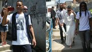 Will Smith, Kanye West e Kim Kardashian visitam o Morro do Vidigal - Wallace Barbosa e Gabriel Rangel /AgNews