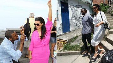 Kanye West e Kim Kardashian no Cristo Redentor e no Morro do Vidigal - AgNews