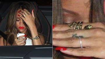 Rihanna usa anel de brilhantes ao deixar festa com Chris Brown - The Grosby Group