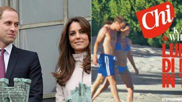 Príncipe William e Kate Middleton: barriguinha de gravidez em capa de revista italiana - Getty Images/ Reprodução