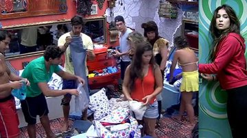 Brothers fazem as malas de Kamilla - Reprodução/TV Globo