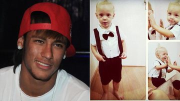 Neymar posta fotos engraçadas do filho - Francisco Cepeda / AgNews - Reprodução / Instagram