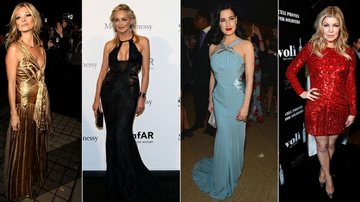 Kate Moss, Sharon Stone, Dita Von Teese e Fergie - Getty Images