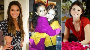 Bruna Marquezine e Isabelle Drummond aparecem em foto da infância - TV Globo; Reprodução / Twitter