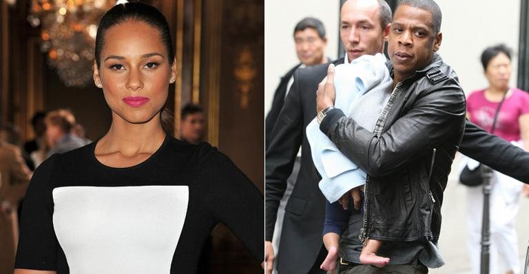 Alicia Keys chama Jay-Z de superprotetor - Foto-montagem