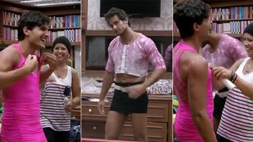Confinados trocam de roupas no 'Big Brother Brasil 13' - Reprodução / TV Globo