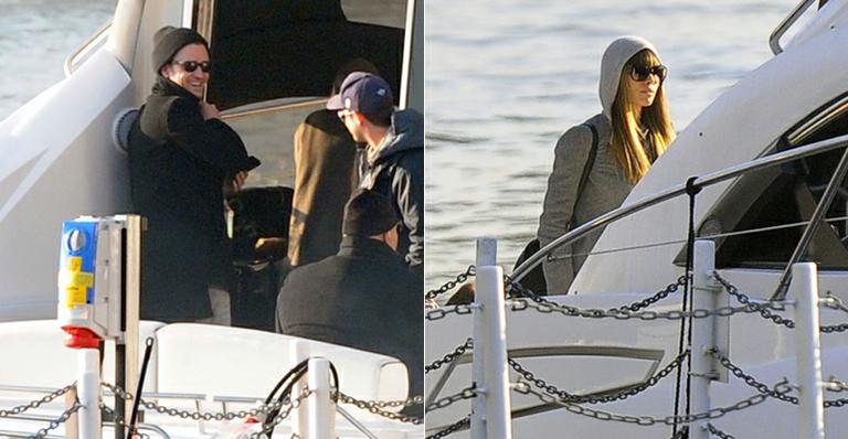 Justin Timberlake e Jessica Biel realizam passeio de barco pelo rio Tâmisa, em Londres - The Grosby Group