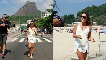 Patrícia Abravanel grava nas ruas do Rio de Janeiro - Dilson Silva /AgNews