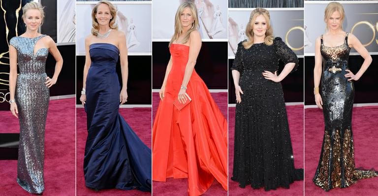 Naomi Watts, Helen Hunt, Jennifer Aniston, Adele e Nicole Kidman - Getty Images