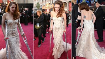 Kristen Stewart chega de muletas ao Oscar - Getty Images