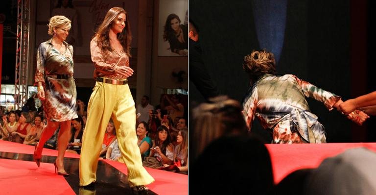 Andréa de Nóbrega e Carol Castro desfilam em evento de moda em São Paulo - Amauri Nehn / AgNews