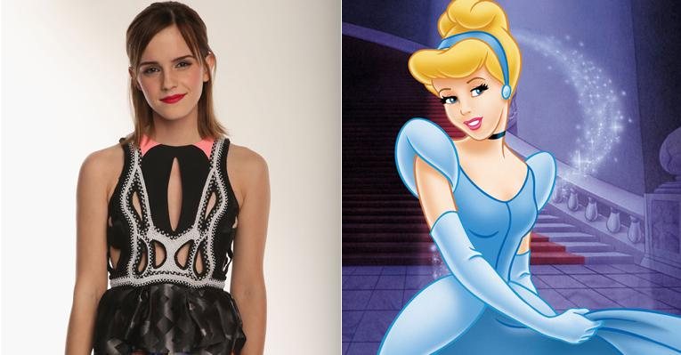 Emma Watson e a princesa Cinderella nos cinemas - Fotomontagem